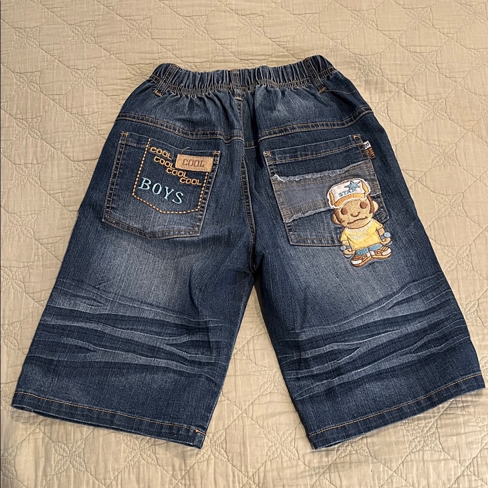 Vintage 90s Hip-hop jean shorts for boys